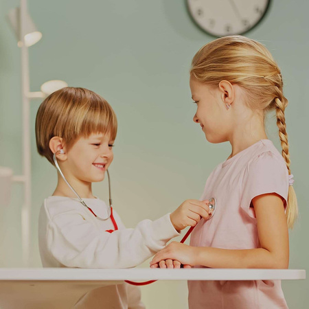 Stetoskop metalowy dla dzieci z prawdziwymi funkcjami Klein