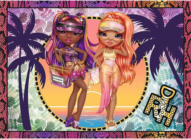 Puzzle 4w1 Modne laleczki Rainbow High 207 element