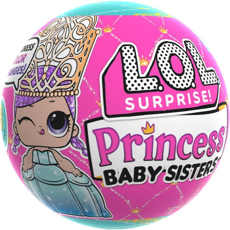 L.O.L. Surprise kula niespodzianka Księżniczka Princess Baby Sisters Series laleczka