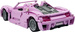 Klocki konstrukcyjne CaDA Duży samochód Kabriolet różowy 37 cm Auto Pojazd Cabrio Pink Holiday 1181 elementów