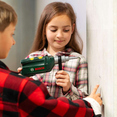 Wiertarka Udarowa Bosch dla dzieci z dźwiękiem i obrotowym wiertłem Klein