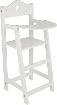 Drewniane Krzesełko do karmienia dla lalek