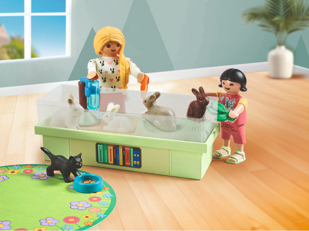 Playmobil My Life Zestaw Dziewczynki z Królikami 30 elementów