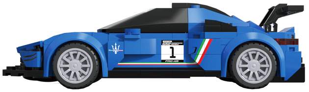 Klocki konstrukcyjne CaDA Samochód 15,5 cm auto wyścigowe Maserati GT2 Pojazd 240 elementów 1:24 C55031W