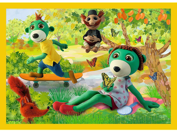 Trefl Puzzle 4w1 Wspólne zabawy Treflików