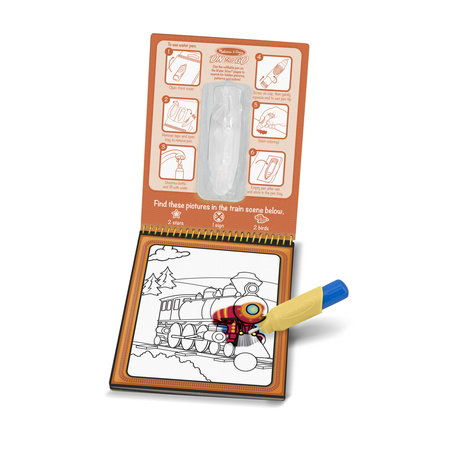 Kolorowanka Wodna Water Wow! Pojazdy Melissa & Doug Malowanka Kreatywna