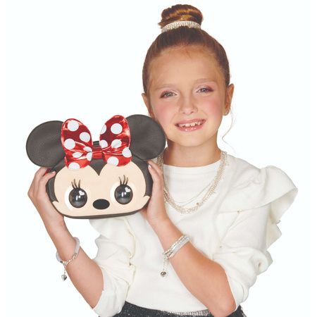 Purse Pets Disney Myszka Minnie Interaktywna Czarna Torebka z ruchomymi oczami + Rękawiczki bez palców Disney Myszka Minnie