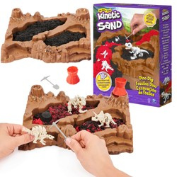 Zestaw kreatywny Kinetic Sand kolorowy kolorowy Piasek Kinetyczny Wykopalisko dinozaurów 454 g + foremki