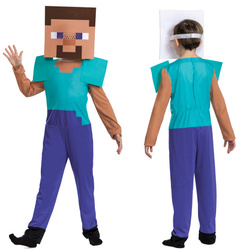Minecraft kostium strój karnawałowy Steve 127-136 cm (7-8 lat)
