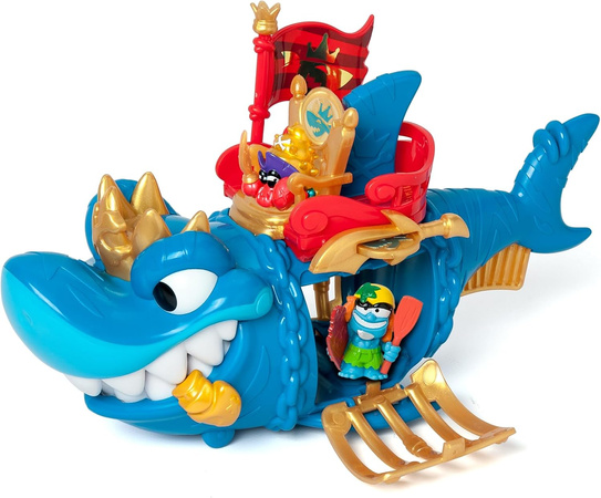 Piratix Adventure World Kingshark zestaw figurka rekin+ minifigurka Kapitan Hermit