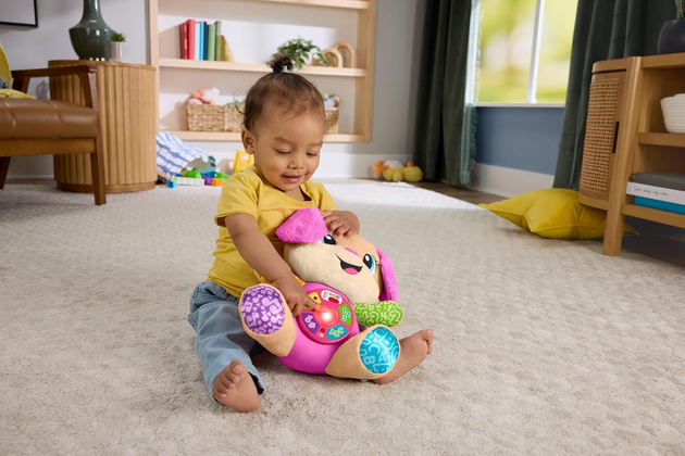 Fisher Price Interaktywny Szczeniaczek Uczniaczek Dla najmłodszych Różowy Ucz się i śmiej!