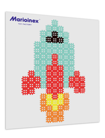 Klocki konstrukcyjne Micro Waffle duży zestaw 817 elementów Marioinex