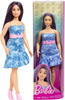 Lalka Barbie Fashionistas Brunetka z pasemkami i sukienką w motyle