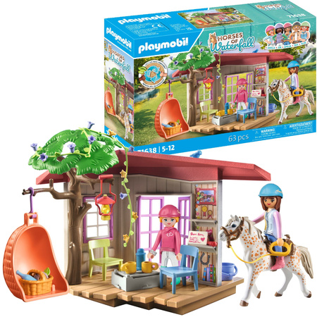 Playmobil Horses of Waterfall Zestaw Klub miłośników koni 63 elementy