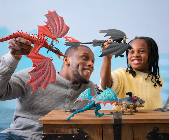 Jak Wytresować Smoka Zestaw smoków i figurek How to Train Dragon 7 elementów Dragon Volcano Island