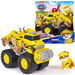 Psi Patrol Rubble Rescue Wheels Terenówka Pojazd Budowlany Z Figurką 6cm Monster Truck Buldożer