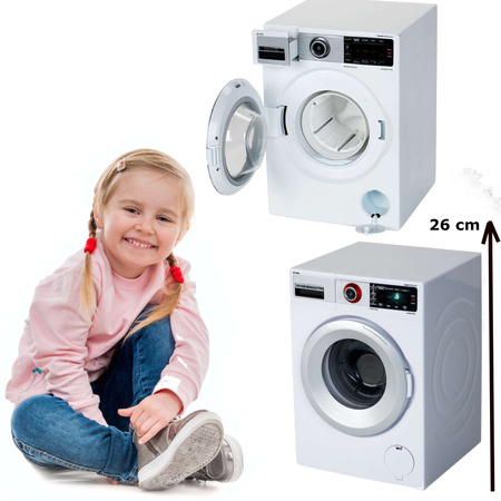 Duża Pralka Bosch dla dzieci z przepływem wody światłem dźwiękiem Klein