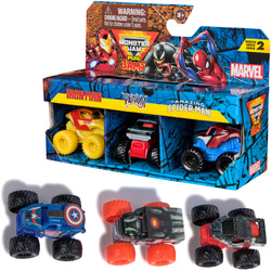 Monster Jam zestaw 3 auta Mini Jams Marvel Winter Soldier Captain America War Machine