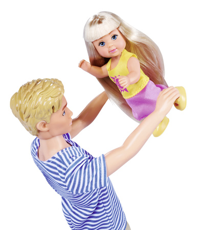 Zestaw szczęśliwa rodzina Lalka Steffi w ciąży Kevin, laleczka Evi, bobas i akcesoria