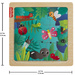 Kolorowa układanka drewniane puzzle Owady w lesie 10 elementów