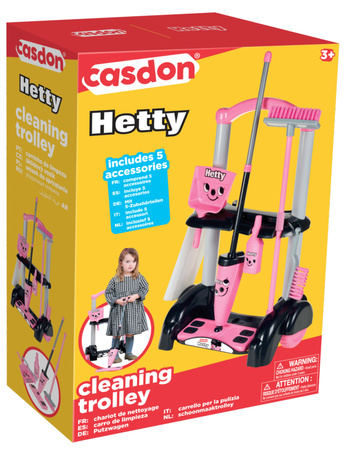 Zestaw wózek do sprzątania dla dzieci Hetty miołta mop Casdon Little Helper
