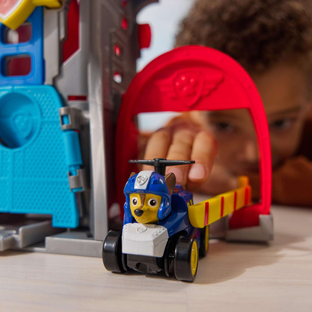 Psi Patrol Air Rescue Zestaw Pup Squad Lotnisko Wieża Lotnicza Airport 30cm + Zestaw figurek Psi Patrol Air Rescue 7 elementów