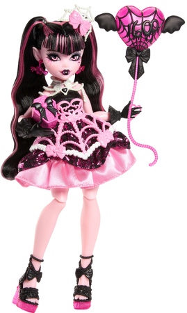 Monster High Draculaura Straszysłodkie Urodziny lalka 27 cm + akcesoria