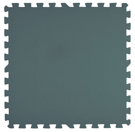 Mata piankowa podłogowa Humbi 180x180 Duże puzzle piankowe wodoodporne bezpieczne 9 szt. kremowy, ciemnozielony