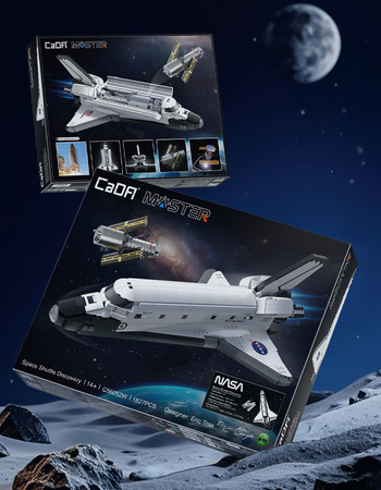 Klocki konstrukcyjne CaDA Master NASA model prom kosmiczny Discovery Space Shuttle 1827 elementów