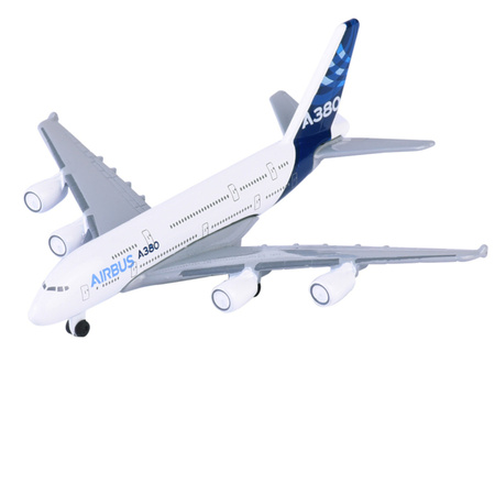 Metalowy Samolot Pasażerski Airbus A380-800 Biały pojazd Lotniczy 11 cm