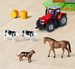 Zestaw Duża farma zagroda ze zwierzętami + traktor i akcesoria