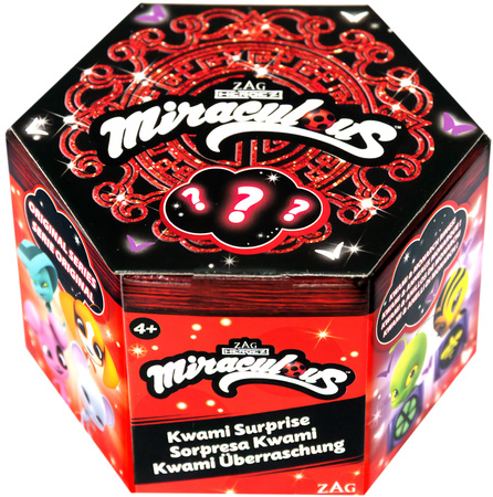 Zestaw Miraculous Biedronka i Czarny Kot Kwami Suprise Box Figurka Niespodzianka