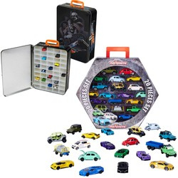 Hot Wheels Walizka kolekcjonerska Collecting Case na 50 aut + Duży Zestaw prezentowy 20 modeli samochodów