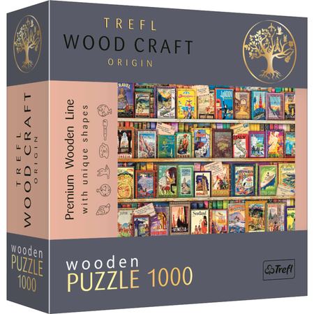 Puzzle Drewniane 1000 elementów Przewodniki po świecie