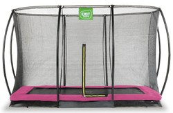 Trampolina ogrodowa z siatką zabezpieczającą Sillhouette 214x305 cm różowa