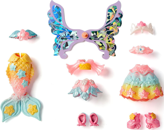 Kookyloos Figurka Kolekcjonerska Fairytale Rainbow 3w1 Wróżka Syrenka Księżniczka