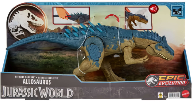 Figurka Interaktywna Dinozaur Allosaurus Jurassic World Epic Evolution 43 cm Dźwięk
