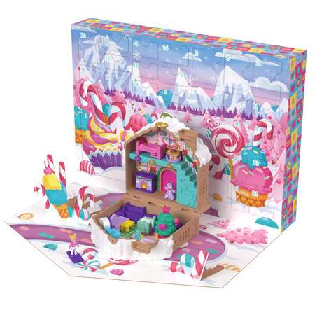 Polly Pocket Kalendarz adwentowy Domek z Piernika 24 akcesoria
