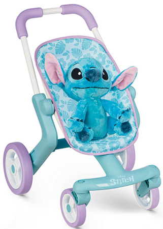 Disney Lilo&Stitch Wózek Spacerówka dla Lalek + Maskotka Stich