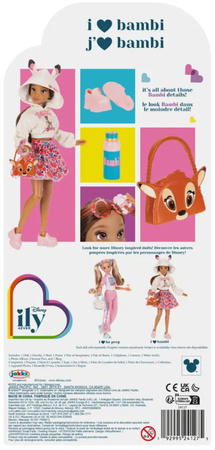 Disney ILY 4ever modna lalka z motywem Bambi i zestawem akcesoriów 30 cm