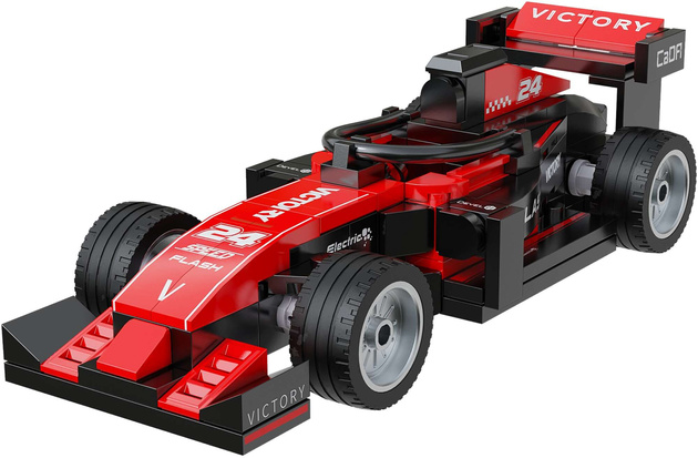 Klocki Konstrukcyjne CaDA Czerwony Samochód miejski Triumph Legend 123 elementy