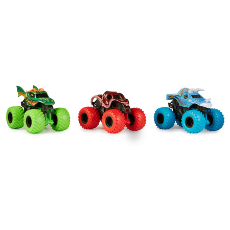 Monster Jam Trucks Charged Beasts zestaw 3 pojazdy 1:64