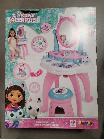 OUTLET Koci Domek Gabi Toaletka Studio Kosmetyczne Makijaż Taboret 12 akcesoriów USZKODZONE OPAKOWANIE