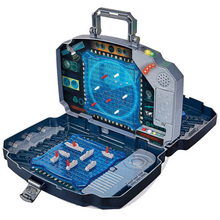 OUTLET Elektroniczna Gra planszowa w statki okręty w walizce światło i dźwięki 5+ PO ZWROCIE