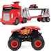 Monster Jam zestaw z transporterem i pojazdem 1:64 Launch n' Go Hauler Max-D