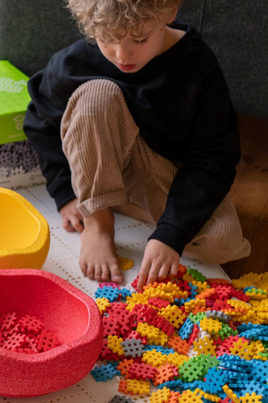 Klocki konstrukcyjne Mini Waffle zestaw 300 elementów Marioinex