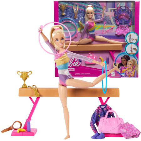 Lalka Barbie kariera Gimnastyczka + akcesoria 