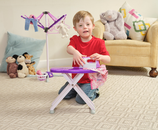 OUTLET Deska do prasowania żelazko suszarka kosz duży zestaw dla dzieci WADLIWA