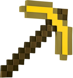 Minecraft Kostium Akcesorium Strój Karnawałowy Złoty Kilof 41 cm