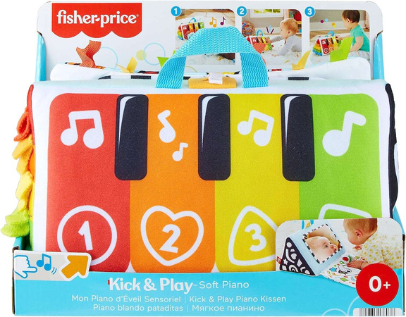 Fisher Price Soft & Play Miękkie Pianino dla niemowląt 0+ gryzak gratis